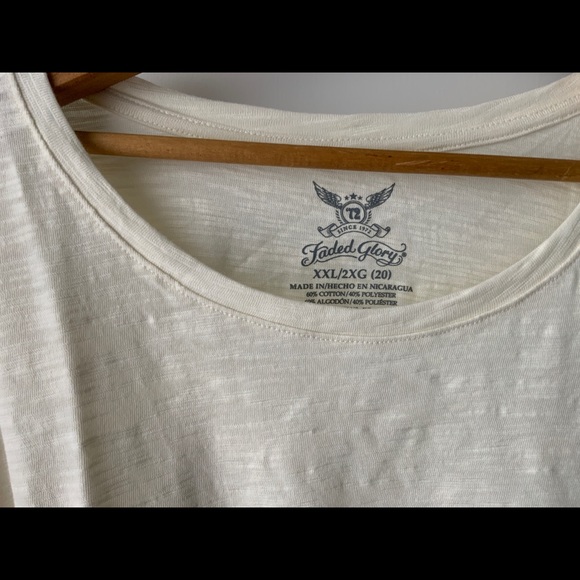 Cream Scoopneck Peplum Back Long Sleeve Top NWT - Picture 6 of 8